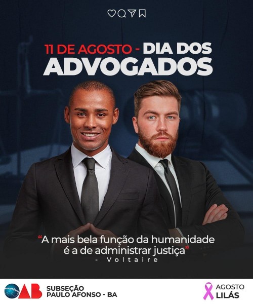 [11 de agosto, dia dos advogados]