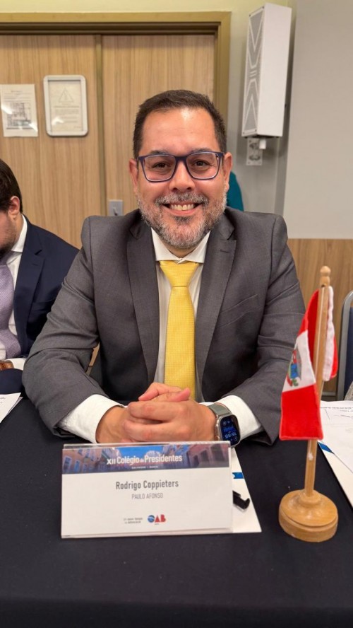 [Dr. Rodrigo Coppieters se despede da presidência da OAB Subseção Paulo Afonso: Dr Fábio Rangel, assume.]