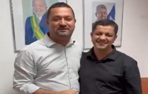 [Giuliano visita o secretário de Desenvolvimento Rural, Osni Cardoso]