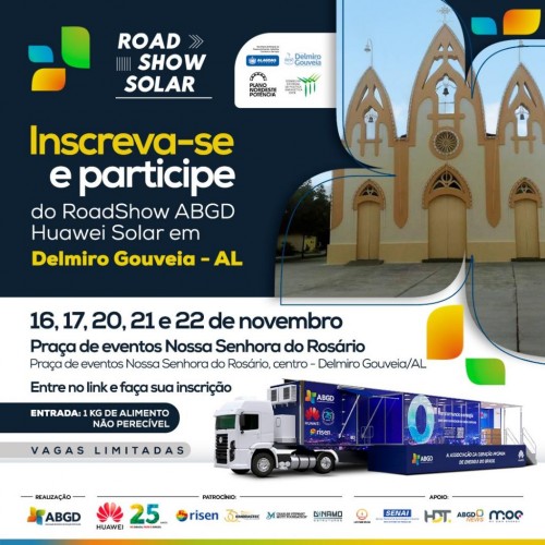 [Road Show ABGD HUAWEI Solar chega a Delmiro Gouveia, em Alagoas, e oferece cursos sobre energia solar para a população]